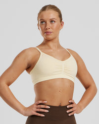 Define 2.0 Seamless Scrunch Bralette | Vanilla