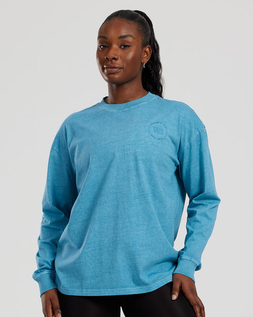 Comfort Oversized Long Sleeve T-Shirt | Vintage Basalt