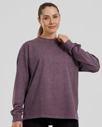 Comfort Oversized Long Sleeve T-Shirt | Vintage Dusk