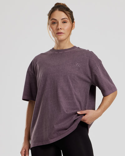 Comfort Oversized Short Sleeve T-Shirt | Vintage Dusk