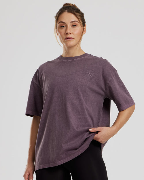Comfort Oversized Short Sleeve T-Shirt | Vintage Dusk