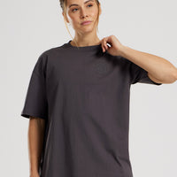 Comfort Oversized Short Sleeve T-Shirt | Graphite