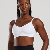 Define 2.0 Seamless Scrunch Bralette | White