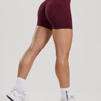 Define 2.0 Seamless Scrunch 4" Shorts | Dark Cherry