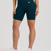 Power Seamless Cycling Shorts | Dark Moss