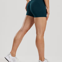 Define 2.0 Seamless Scrunch 4" Shorts | Dark Moss