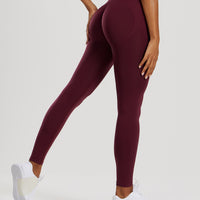 Define 2.0 Seamless Scrunch Leggings | Dark Cherry