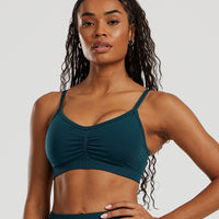 Define 2.0 Seamless Scrunch Bralette | Dark Moss