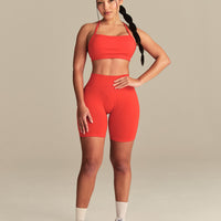 Define 2.0 Seamless Low Back Shorts | Lava Red