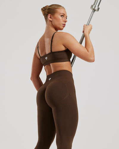 Define 2.0 Seamless Scrunch Bralette | Cocoa