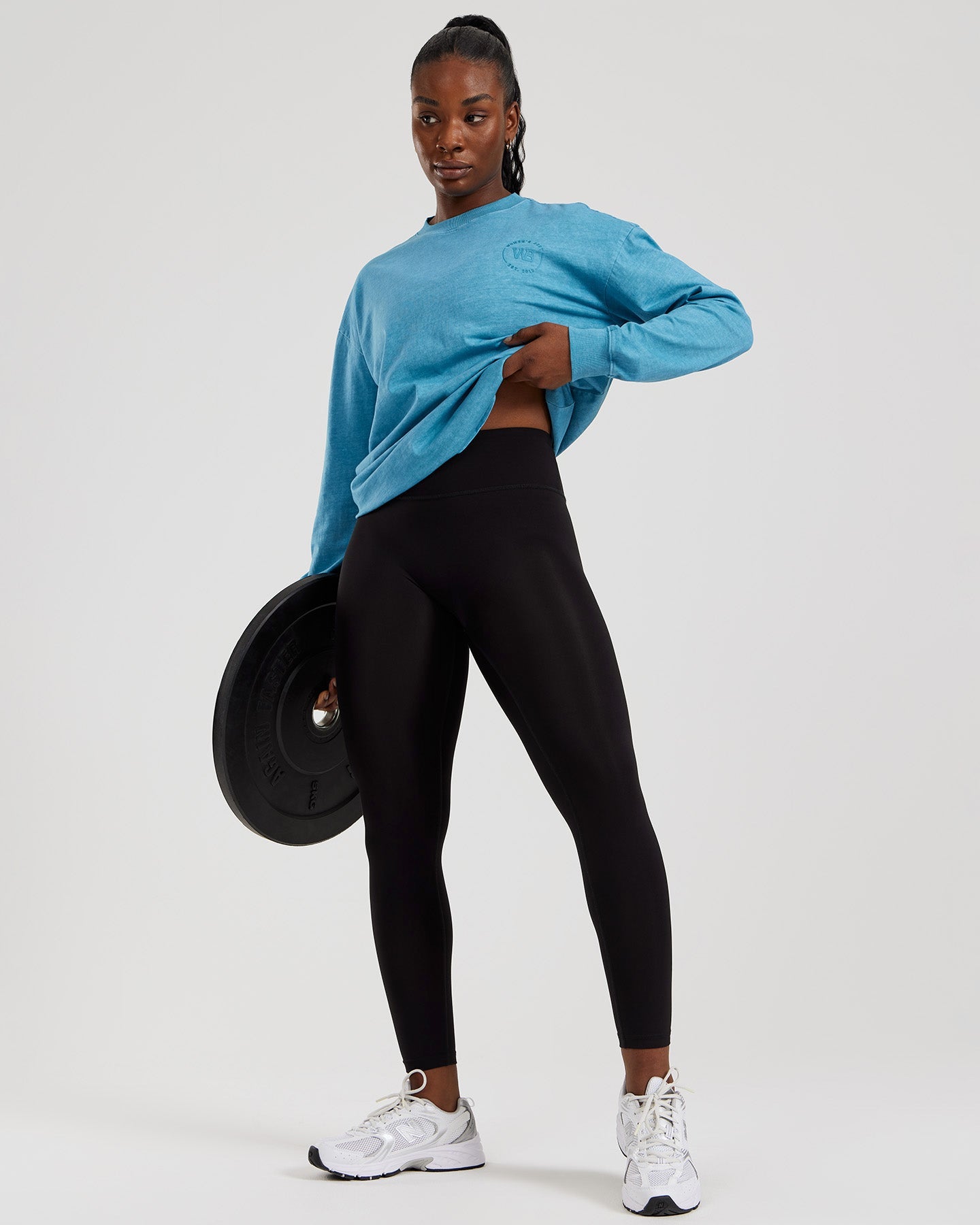 Comfort Oversized Long Sleeve T-Shirt | Vintage Basalt