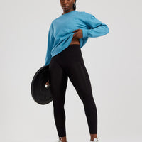 Comfort Oversized Long Sleeve T-Shirt | Vintage Basalt