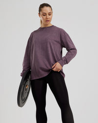 Comfort Oversized Long Sleeve T-Shirt | Vintage Dusk