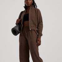 Comfort Light Full Zip Sweat | Cocoa