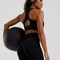 Power Seamless Scrunch Leggings | Black