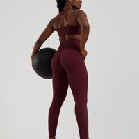 Motion Seamless Leggings | Dark Cherry