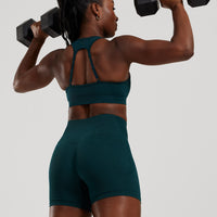 Motion Seamless Racer Back Bra | Dark Moss