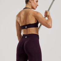 Define 2.0 Seamless Halter Neck Bra | Midnight Plum