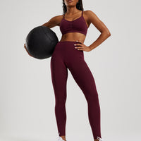Define 2.0 Seamless Scrunch Bralette | Dark Cherry