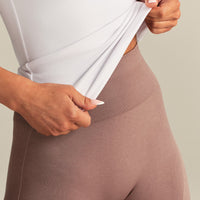 Smooth Contour Midi Square Neck Tank | White