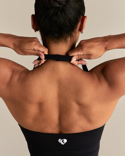 Essential Halter Tank | Black