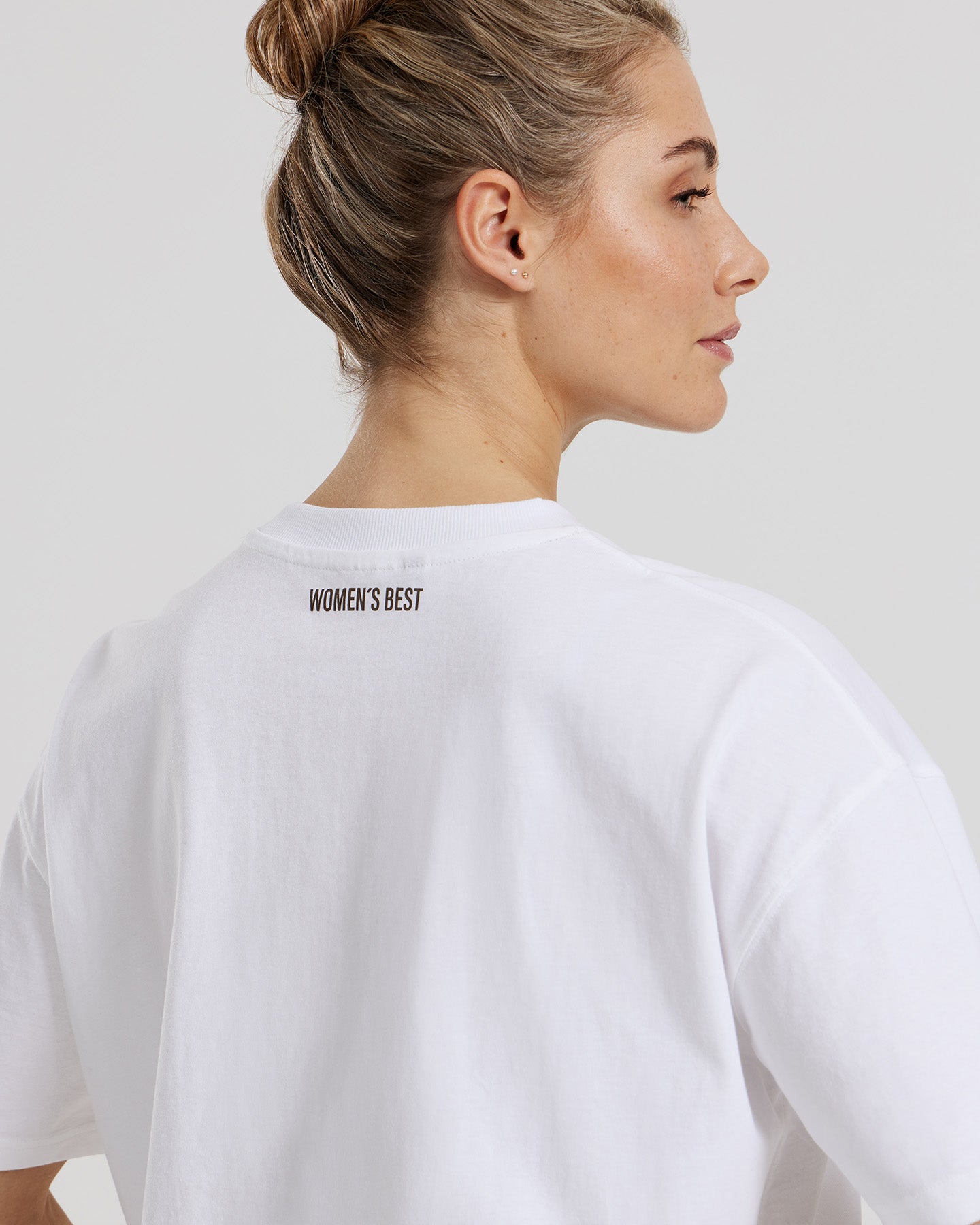 Comfort Oversized Short Sleeve Sports Club T-Shirt | White