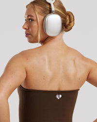 Define 2.0 Seamless Longline Bandeau Bra | Cocoa