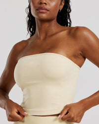 Define 2.0 Seamless Longline Bandeau Bra | Vanilla