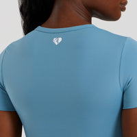 Essential Cropped Short Sleeve Tee | Basalt