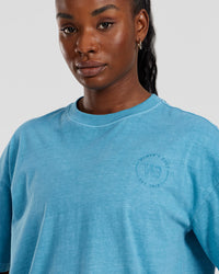 Comfort Oversized Short Sleeve T-Shirt | Vintage Basalt