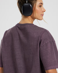 Comfort Oversized Short Sleeve T-Shirt | Vintage Dusk