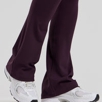 Essential Mini Flared Leggings | Midnight Plum