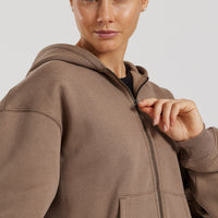 Comfort Oversized Zip-Up Hoodie | Caribou