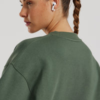Comfort Oversized Crew Neck | Sage