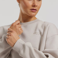 Comfort Oversized Crew Neck | Stone