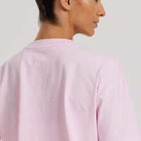 Comfort Oversized Cropped Short Sleeve T-Shirt Washed | Quartz