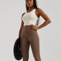 Essential Crop Tank Top | Off White