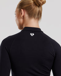 Define 2.0 Seamless Full Zip Midi Jacket | Black