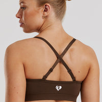 Define 2.0 Seamless Scrunch Bralette | Cocoa