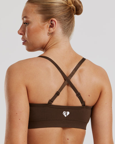 Define 2.0 Seamless Scrunch Bralette | Cocoa