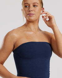 Define 2.0 Seamless Longline Bandeau Bra | Sapphire Blue