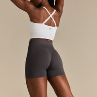 Power Seamless Scrunch Shorts | Graphite