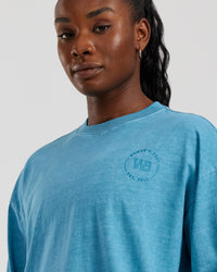 Comfort Oversized Long Sleeve T-Shirt | Vintage Basalt