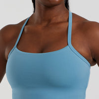 Essential Built-In Bra Midi Tank | Basalt