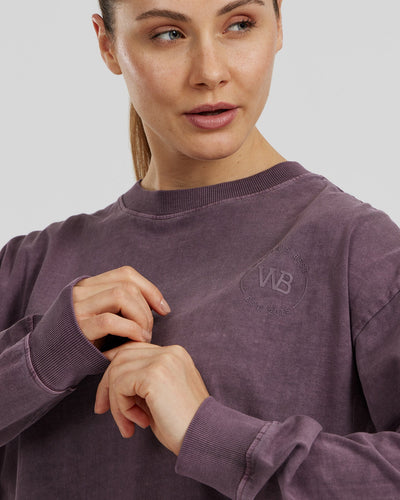 Comfort Oversized Long Sleeve T-Shirt | Vintage Dusk