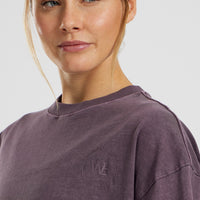 Comfort Oversized Short Sleeve T-Shirt | Vintage Dusk