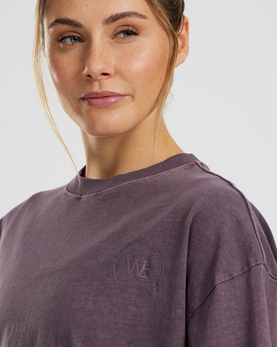 Comfort Oversized Short Sleeve T-Shirt | Vintage Dusk