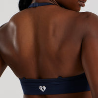 Define 2.0 Seamless Halter Neck Bra | Sapphire Blue
