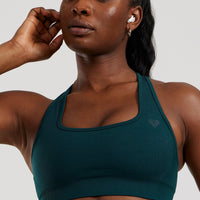 Motion Seamless Racer Back Bra | Dark Moss
