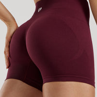 Define 2.0 Seamless Scrunch 4" Shorts | Dark Cherry